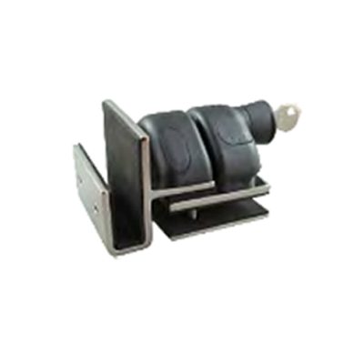 outward swinging lockable glass to glass corner latch dnd